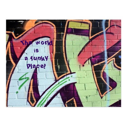 funky world postcard