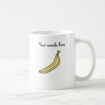 Funky Yellow country banana Coffee Mugs