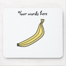 Funky Yellow country banana Mouse Mat