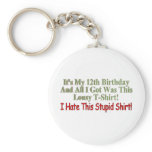 Funny 12th Birthday Gifts Key Chain