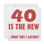 Funny 40th Birthday Gag Gifts invitations