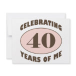 Funny 40th Birthday Gifts invitations
