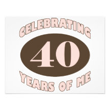 Funny 40th Birthday Gifts Personalized Invitations