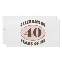 Funny 40th Birthday Gifts Customised Photo Card