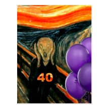 Funny 40th Birthday Post Card
