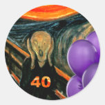 Funny 40th Birthday Stickers