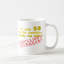 Funny 50th Birthday Present Coffee Mugs
