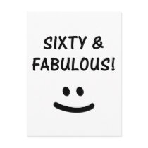 Funny 60th Birthday Gifts Post Cards