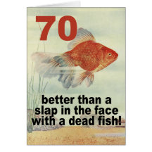 Funny 70th Birthday Card