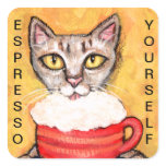 Funny Abyssinian Cat Collection Stickers