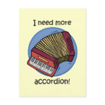 Funny accordion postcards