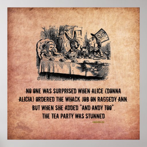 Funny Alice (In Wonderland) Wack Job Poster