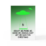 Funny alien abduction funny Christmas cards