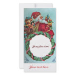 FUNNY AND HUMOROUS SANTA CLAUS VINTAGE CROWN photo cards
