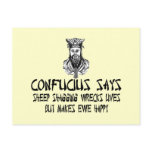 Funny and offensive Confucius saying postcards