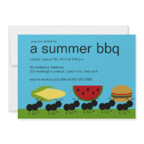 Funny ANTS Summer BBQ Bash Invitation