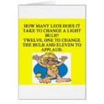 funny astrology leo joke cards