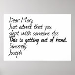 Funny atheist design poster