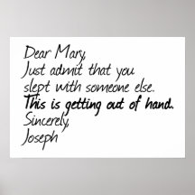 Funny atheist design poster
