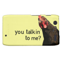 Funny Attitude Chicken Droid RAZR Cover