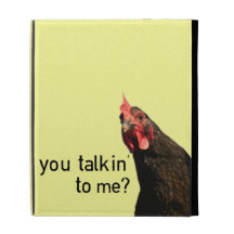 Funny Attitude Chicken iPad Cases