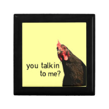 Funny Attitude Chicken Jewelry Boxes