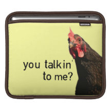 Funny Attitude Chicken Sleeve For iPads