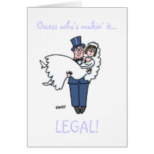 Funny Attorney Wedding Save The Date Note Card