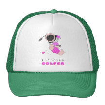 Funny Baby Golf | Funny Cartoon Golfer | Funny Mesh Hat