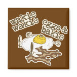 Funny Bacon and Eggs Magnets