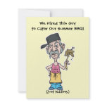 funny bad camp cook summer BBQ party invitations