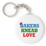 Funny Bakers Need (Knead) Love keychains