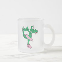 funny ballerina alligator mug