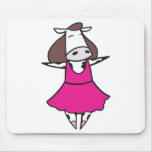 Funny Ballerina Cow mousepads
