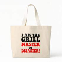 Funny barbecue tote bags