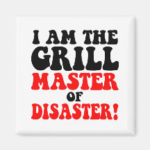 Funny barbecue magnets