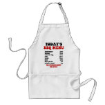 Funny Barbecue Menu Apron