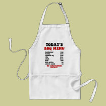 Funny Barbecue Menu aprons