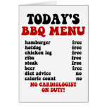 Funny Barbecue Menu cards