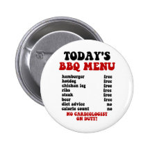 Funny Barbecue Menu Pins