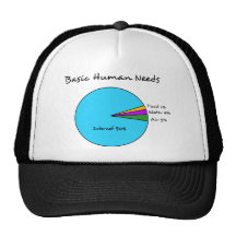 Funny Basic Human Needs (90% Internet) Trucker Hats