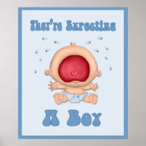 Funny Bawling Baby for Boy Poster