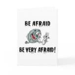 Funny Be Afraid Bowling Cards