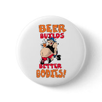 funny beer drinker cartoon pin