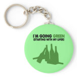 Funny beer slogan keychains