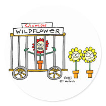 Funny Best Buds Wildflower Cartoon