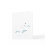 Funny Bichons In The Snow Card!