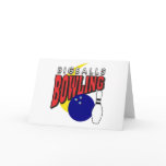 Funny Big Balls Bowling Greeting Card