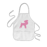 Funny Big Head Airedale Terrier (pink) Aprons