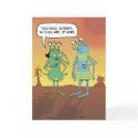 Funny birthday card: Alien jerk